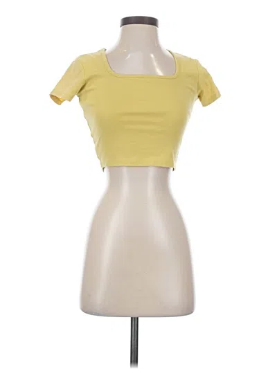 Pre-owned Assorted Brands Short Sleeve T-shirt In Yellow