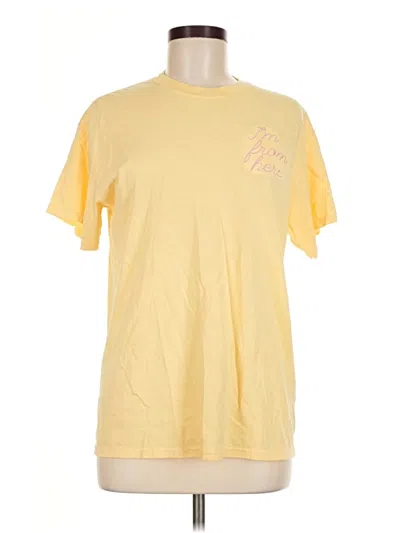 Pre-owned Assorted Brands Short Sleeve T-shirt In Yellow