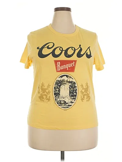 Pre-owned Assorted Brands Short Sleeve T-shirt In Yellow