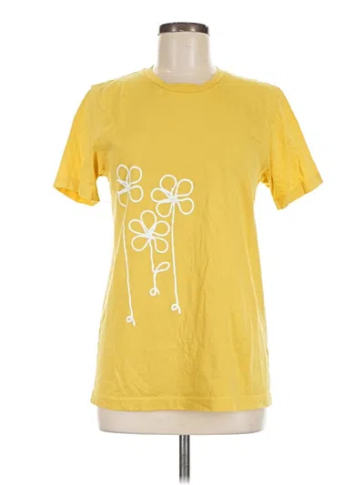 Pre-owned Assorted Brands Short Sleeve T-shirt In Yellow
