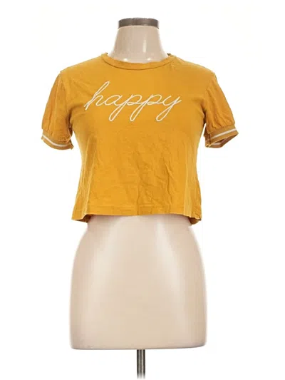 Pre-owned Assorted Brands Short Sleeve T-shirt In Yellow