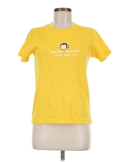 Pre-owned Assorted Brands Short Sleeve T-shirt In Yellow