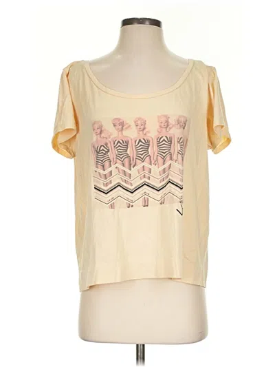 Pre-owned Assorted Brands Short Sleeve T-shirt In Yellow