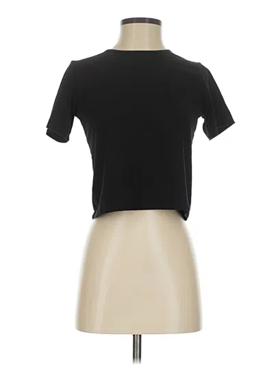 Pre-owned Assorted Brands Short Sleeve Turtleneck In Black