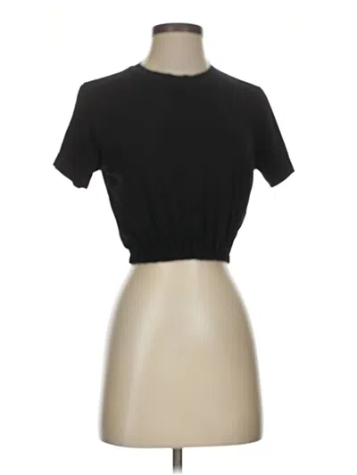 Pre-owned Assorted Brands Short Sleeve Turtleneck In Black