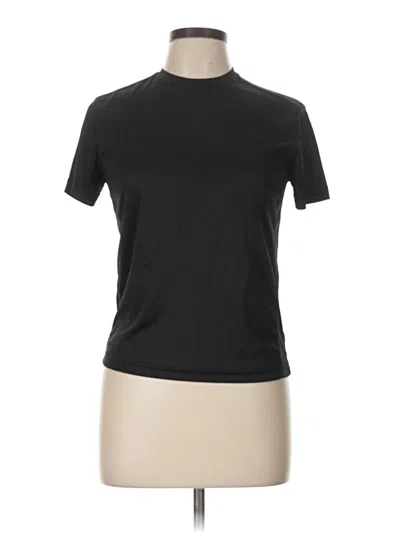 Pre-owned Assorted Brands Short Sleeve Turtleneck In Black
