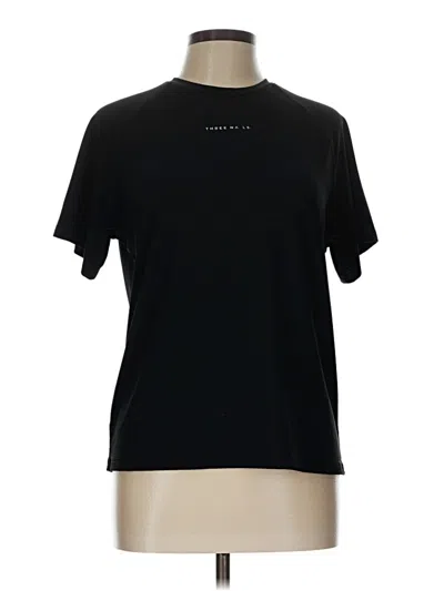 Pre-owned Assorted Brands Short Sleeve Turtleneck In Black