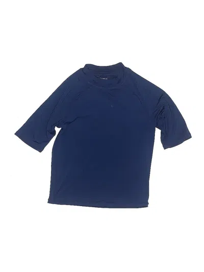Pre-owned Assorted Brands Kids' Short Sleeve Turtleneck In Blue
