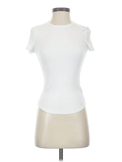 Pre-owned Assorted Brands Short Sleeve Turtleneck In Ivory