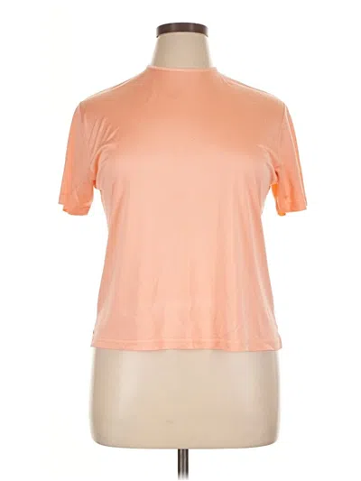 Pre-owned Assorted Brands Short Sleeve Turtleneck In Orange