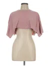 Assorted Brands Short Sleeve Turtleneck In Pink