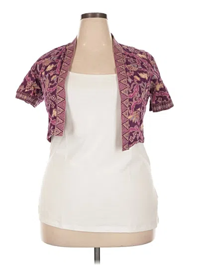 Pre-owned Assorted Brands Shrug In Purple