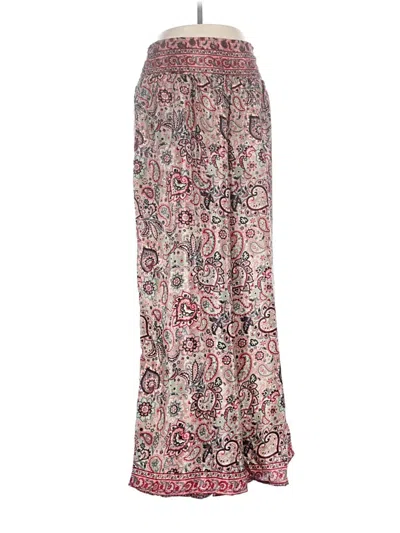 Pre-owned Assorted Brands Silk Pants In Pink