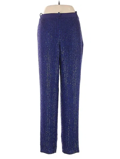 Pre-owned Assorted Brands Silk Pants In Purple