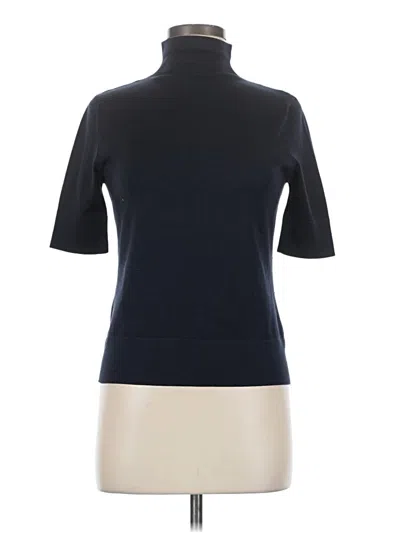 Pre-owned Assorted Brands Silk Pullover Sweater In Blue