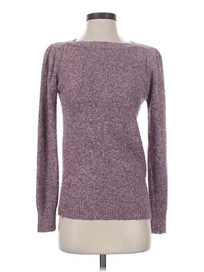 Pre-owned Assorted Brands Silk Pullover Sweater In Burgundy