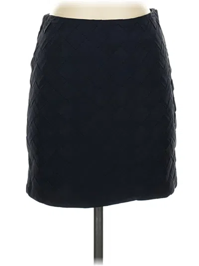 Pre-owned Assorted Brands Silk Skirt In Black