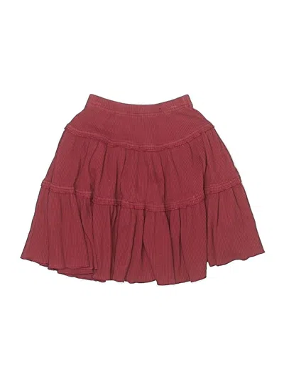 Pre-owned Assorted Brands Kids' Skirt In Burgundy