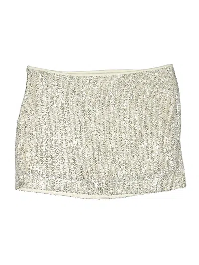 Pre-owned Assorted Brands Skort In Silver