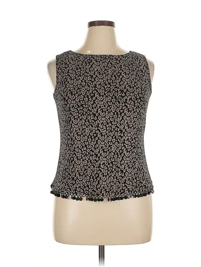 Pre-owned Assorted Brands Sleeveless Blouse In Black