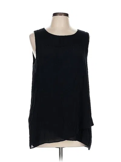 Pre-owned Assorted Brands Sleeveless Blouse In Black