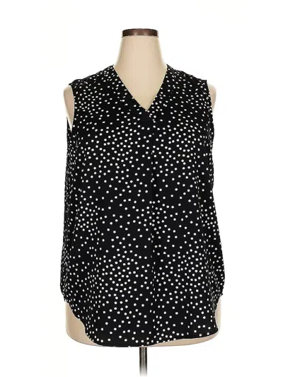 Pre-owned Assorted Brands Sleeveless Blouse In Black
