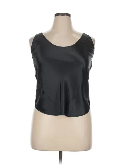Pre-owned Assorted Brands Sleeveless Blouse In Black