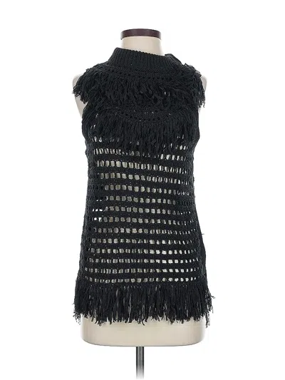 Pre-owned Assorted Brands Sleeveless Blouse In Black