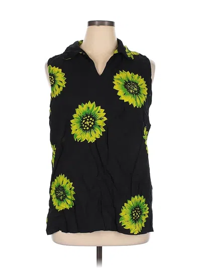 Pre-owned Assorted Brands Sleeveless Blouse In Black