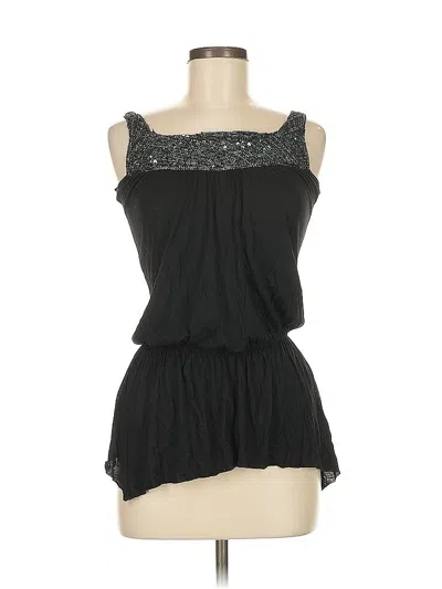 Pre-owned Assorted Brands Sleeveless Blouse In Black