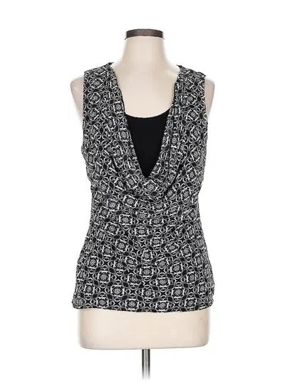 Pre-owned Assorted Brands Sleeveless Blouse In Black