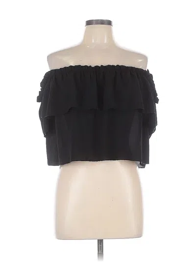 Pre-owned Assorted Brands Sleeveless Blouse In Black