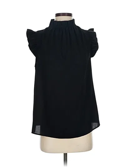 Pre-owned Assorted Brands Sleeveless Blouse In Black