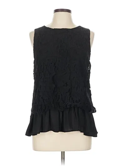 Pre-owned Assorted Brands Sleeveless Blouse In Black