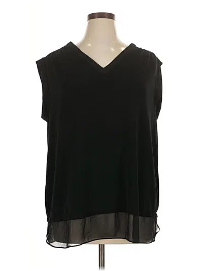 Pre-owned Assorted Brands Sleeveless Blouse In Black