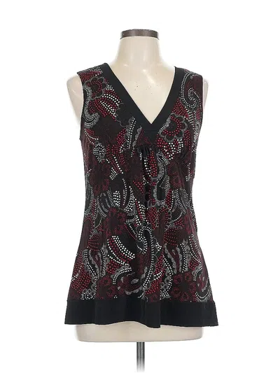 Pre-owned Assorted Brands Sleeveless Blouse In Black