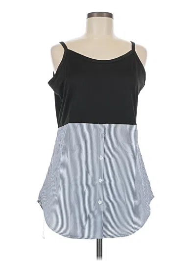 Pre-owned Assorted Brands Sleeveless Blouse In Black
