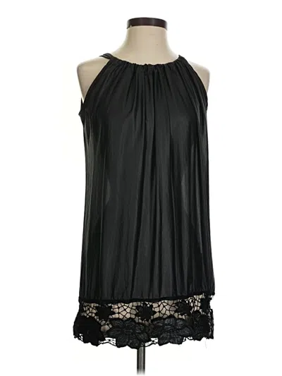 Pre-owned Assorted Brands Sleeveless Blouse In Black