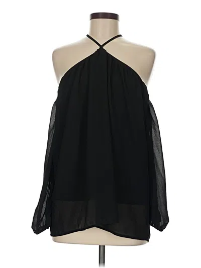 Pre-owned Assorted Brands Sleeveless Blouse In Black