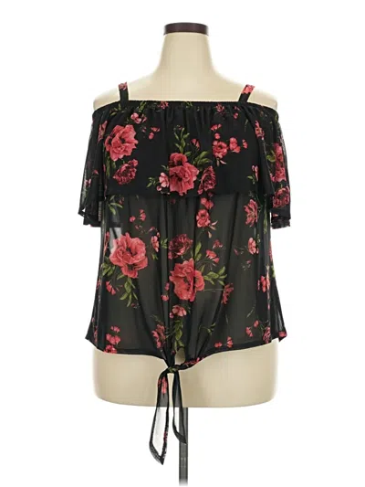 Pre-owned Assorted Brands Sleeveless Blouse In Black