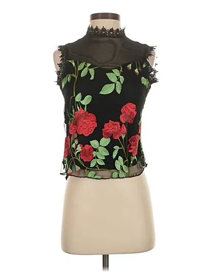 Pre-owned Assorted Brands Sleeveless Blouse In Black