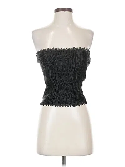 Pre-owned Assorted Brands Sleeveless Blouse In Black