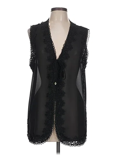 Pre-owned Assorted Brands Sleeveless Blouse In Black