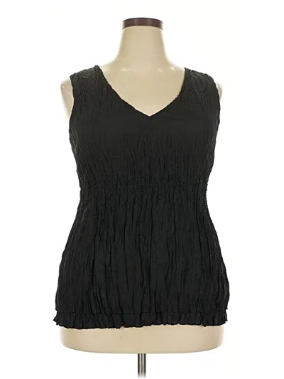 Pre-owned Assorted Brands Sleeveless Blouse In Black