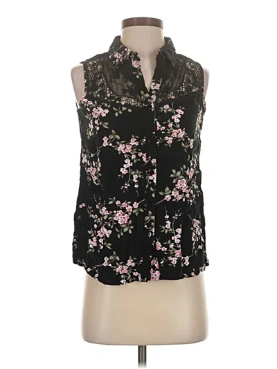 Pre-owned Assorted Brands Sleeveless Blouse In Black