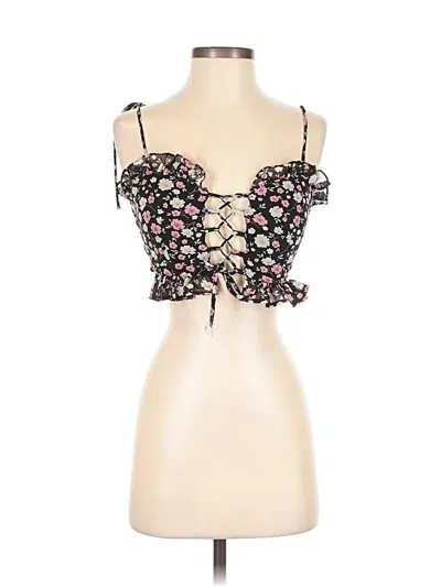 Pre-owned Assorted Brands Sleeveless Blouse In Black