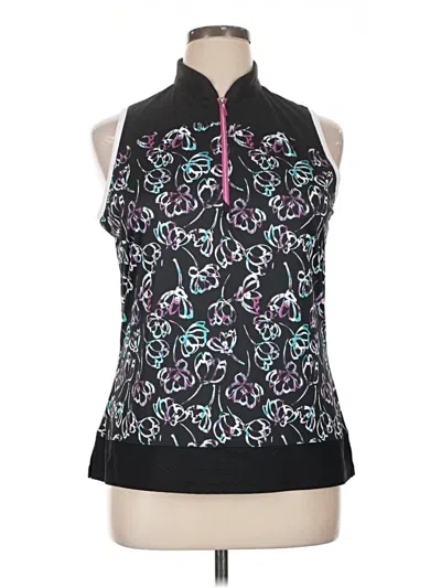 Pre-owned Assorted Brands Sleeveless Blouse In Black