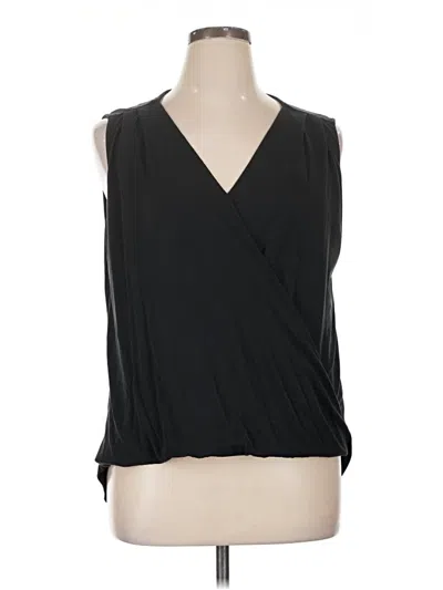 Pre-owned Assorted Brands Sleeveless Blouse In Black