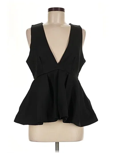 Pre-owned Assorted Brands Sleeveless Blouse In Black