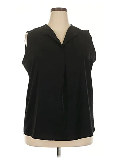 Pre-owned Assorted Brands Sleeveless Blouse In Black